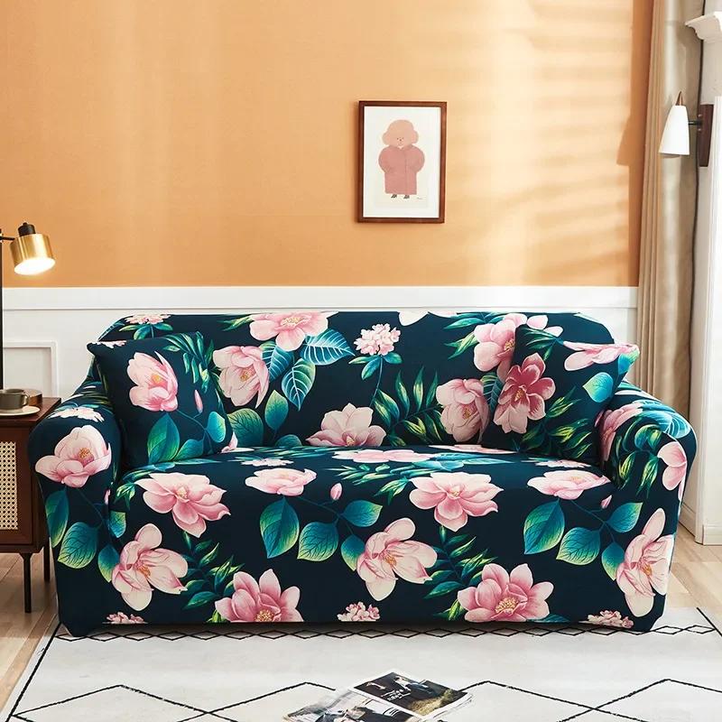 

Printed Sofa Coverastic 1/2/3/4 Seater Sofa Cover For Living Room Washable Furniture Protector For Pets Kids Housse De Canapé 2-seater 145-185cm