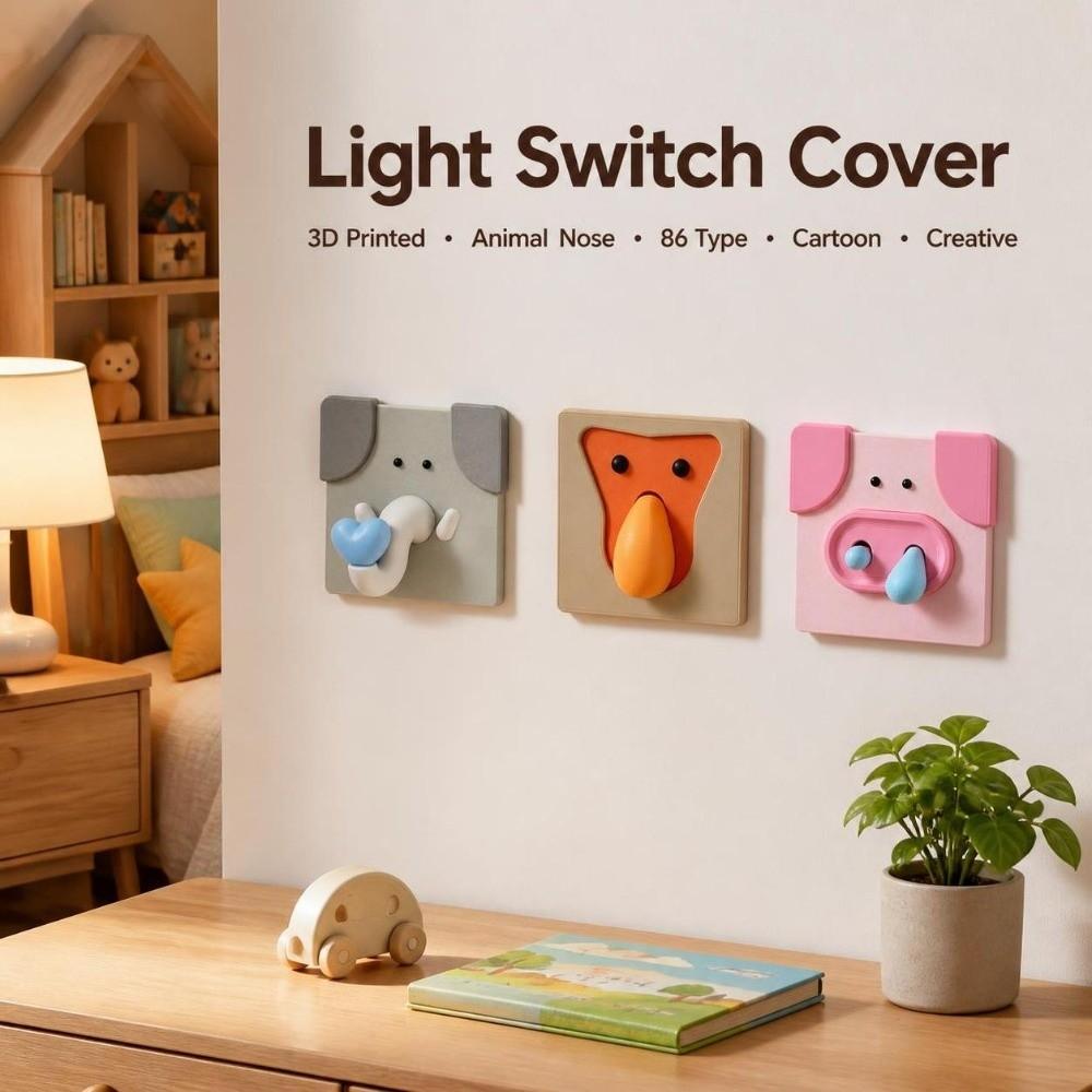 86 Type Light Switch Cover 3D Printed Switch Plate Cover Joystick Switch Stickers  Wall Art