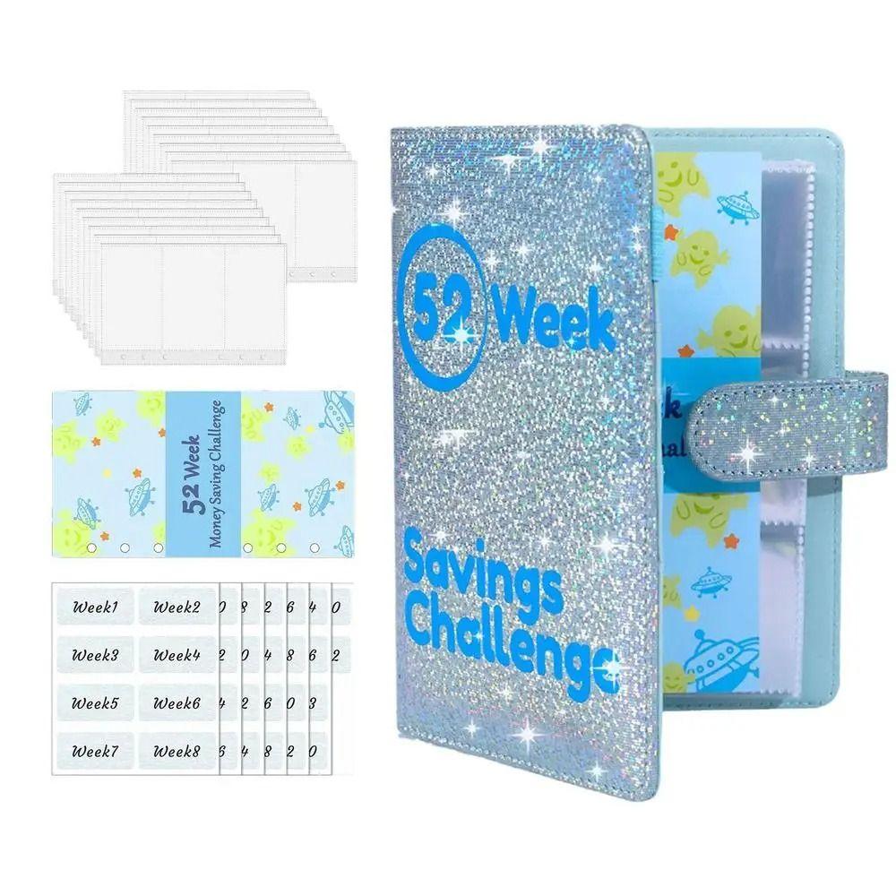 with Magnetic Buckle 52 Weeks Envelope Binder A6 Money Saving Binder  Couple