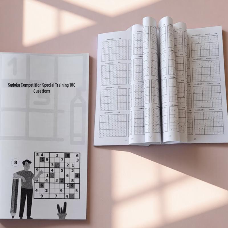 Wooden Sudoku Game: Nine-Grid Logic Puzzle for Children