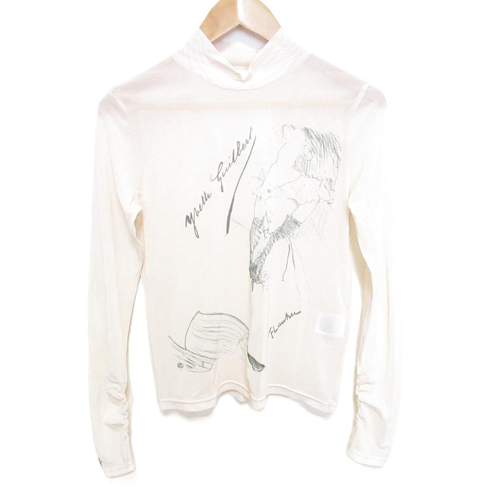 [Used] Good quality 24AW LILY BROWN The Metropolitan Museum of Art Long Sleeve Sheer Tops Cut and Sew LWCT244043 F Beige Women s Luxs Brand Used