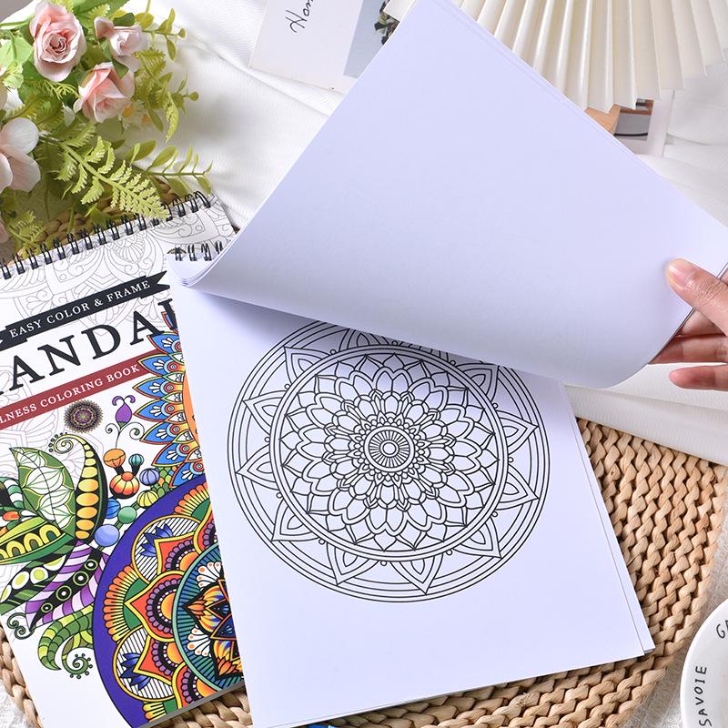 Adult Decompression Mandala Coloring and Drawing Book - Creative DIY Art Therapy