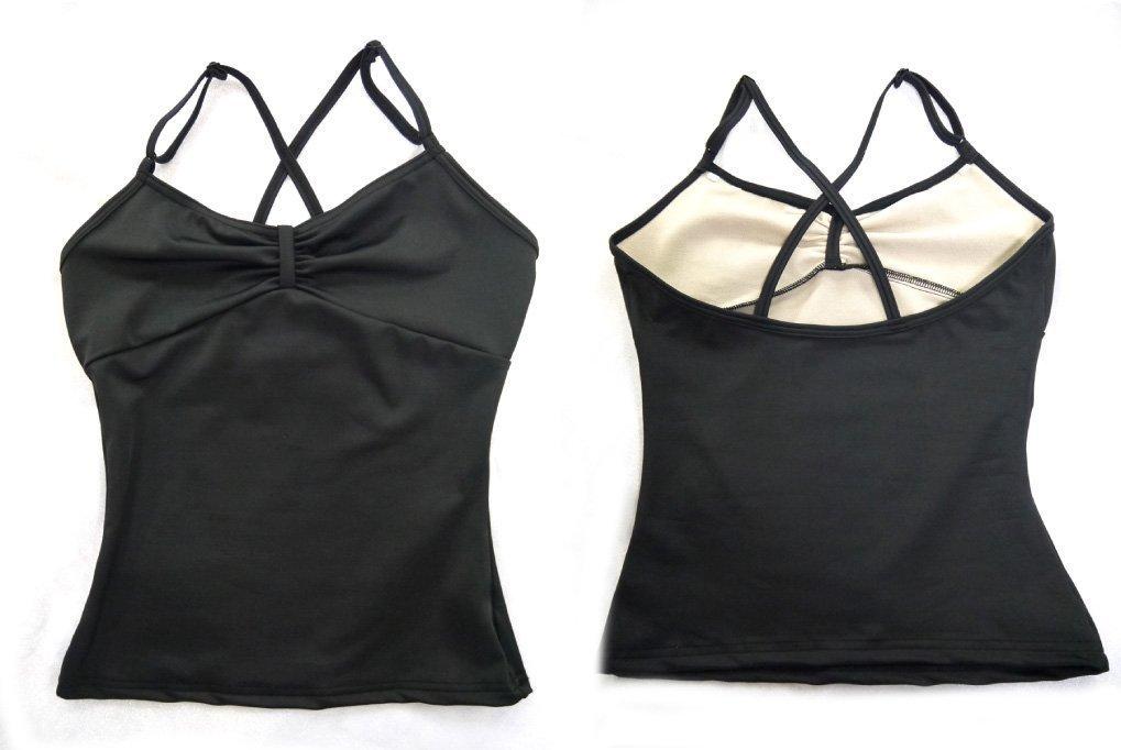 Ballet and Rhythmic Gymnastics Separates Made in Sayori Passe for Kids and and Exercise Long Adult Size Top, Black, Japan, Top, Black, Adults, Yoga,