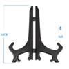 3-12 Inch Black Plastic Folding Photo Frame & Plate Stand Holder