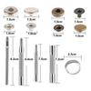 Snap Fasteners Metal Snaps Press Button Studs Optional Installation Tools Kit For Leathercraft Clothes Garment Bags Shoes