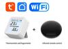 Smart WiFi Temperature & Humidity Sensor - Indoor Wireless Thermometer Hygrometer with Mobile Remote Monitoring