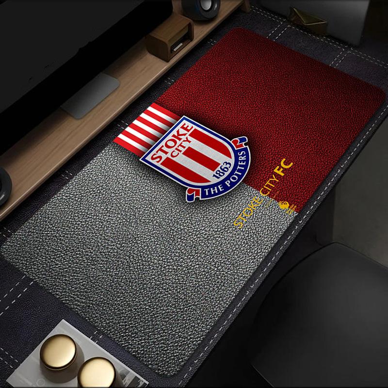 Stoke Football Club Mouse Pad, Rubber Base, Mouse Pad for Gamers and Office Use, Gaming Desk , Easy To Clean Mat Christmas fan gifts
