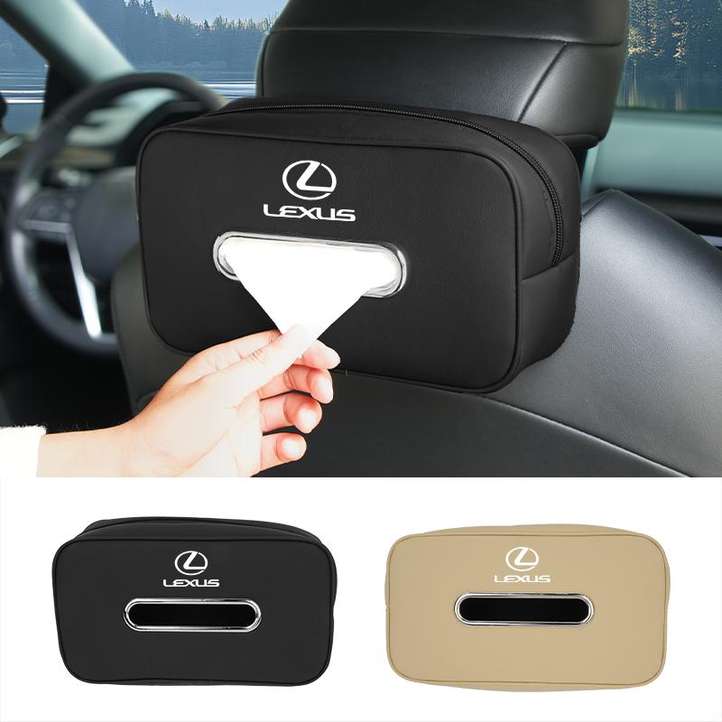 Car Seatback Tissue Box Armrest Paper Napkin Storage Bag Accessories For Lexus UX250h RX450h CT200h RX400h NX300h RX350 RX300 G