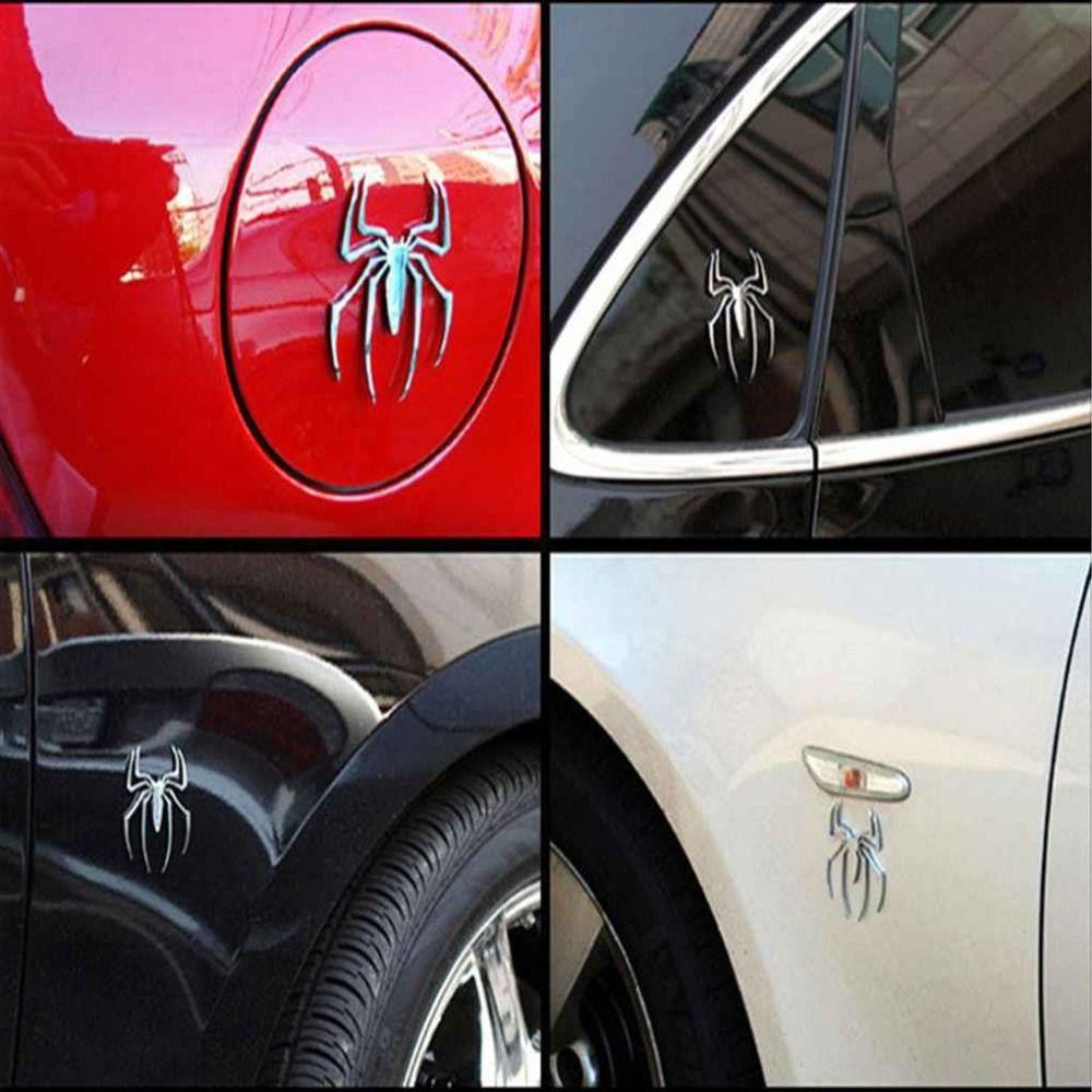 Chrome Spider Badge Motor Decal 3D Spider Shape Car Sticker Auto Emblem Decal 3D Car Sticker