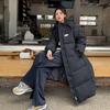 New Korean Style Knee-length Down Jacket for Women, Loose and Warm Coat