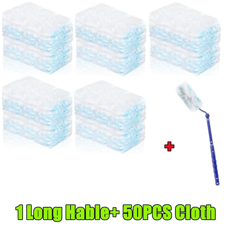 New 50-10PCS Dusting Brush Disposable Electrostatic Absorbent Fiber Duster Air-condition Car Furniture Cleaning Duster Set Tools