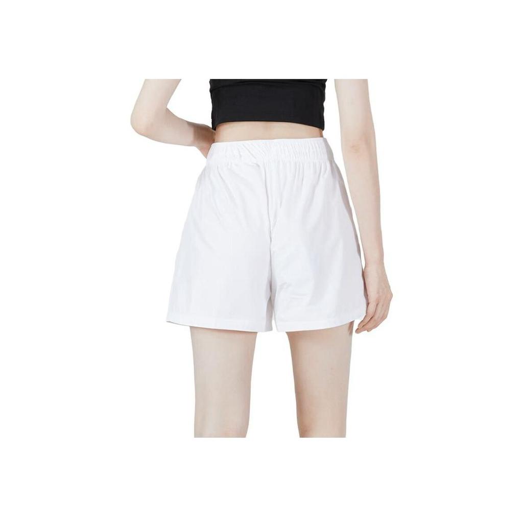 Nike High-Waist Drawstring Shorts With Logo Women Bottoms White DM6761-100