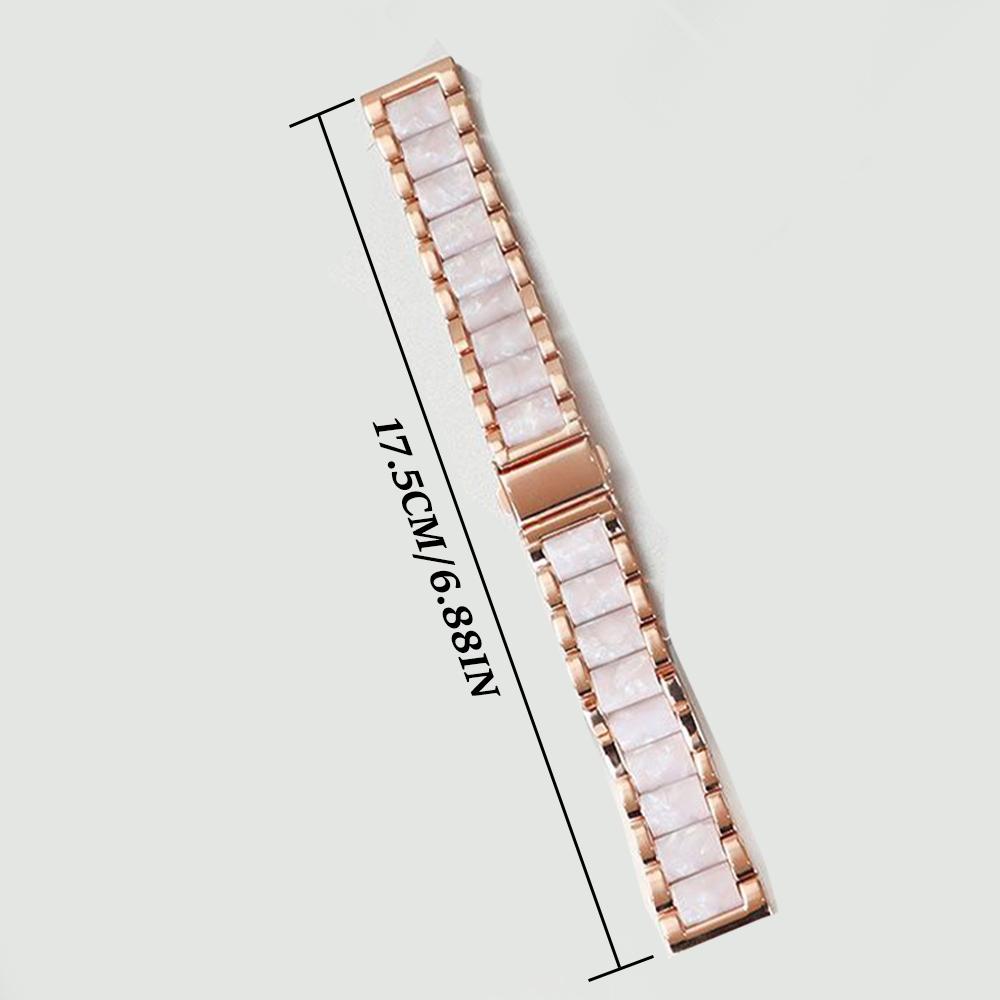 Resin Metal Watch Strap 18mm 20mm 22mm Universal Watch Band Replacement Wristwatch Bracelet For Women Men for Huawei GT5 Pro for Samsung Galaxy Watch