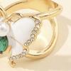 Rhinestone Butterfly Scarf Ring Women T-shirt Tie Clip Shawl Silk Scarves Ring