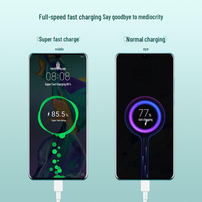Compatible with OPPO R17/Reno/FindX/K5/K3/K7/A11/A72 Fast Charging Data Cable