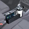 SEIWA WA82 Kieszeń boczna na siedzenie z włókna węglowego z podwójnym portem USB na napoje, automatyczny organizer na siedzenie samochodowe, uchwyt, schowek, wyjście 4,8A, identyfikacja,