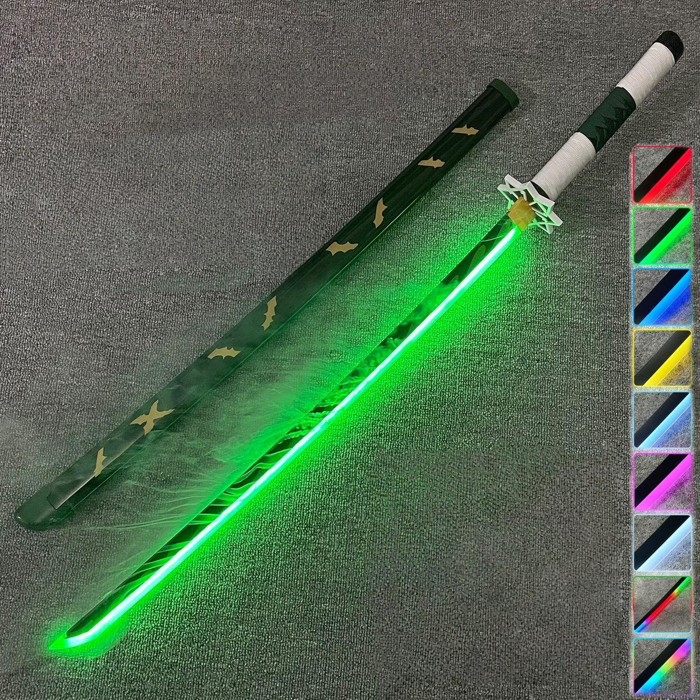

40inch Vapor Demon Slayer Katana Glow Yoriichi Sword Animation Costume Play Real Japanese Katana Original Samurai Led Lightsabre Present 40inch-101cm