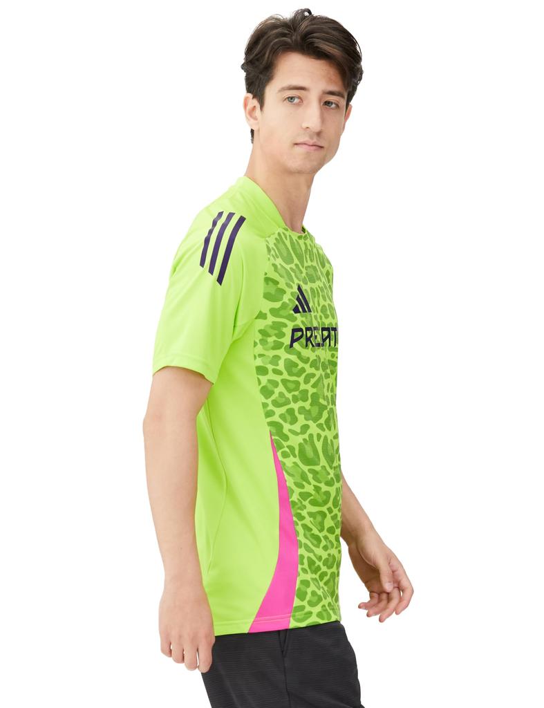 Adidas Generation Predator Training Jersey Slime Short Sleeve Soccer Size Men's JTS92, Semi-Solar (IT4823), T-Shirt, J/XL