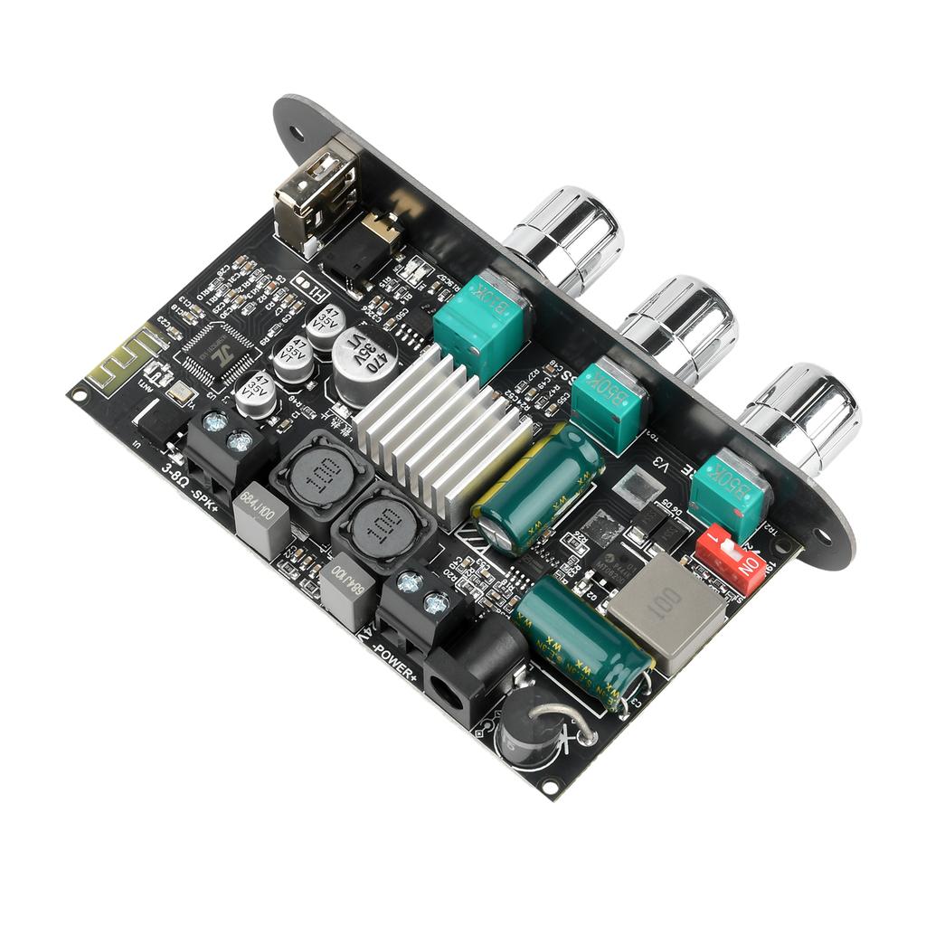 100W BT Amplifier Board ZK-1001U with Boost Mono Treble Bass TWS DIY Speaker TPA3116D2 AMP AUX USB Input Bass/Treble Control