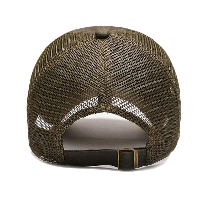 Pălărie de Soare de Vară pentru Bărbați, din Plasă Respirabilă, Camuflaj de Exterior, Șapcă de Baseball Brodată