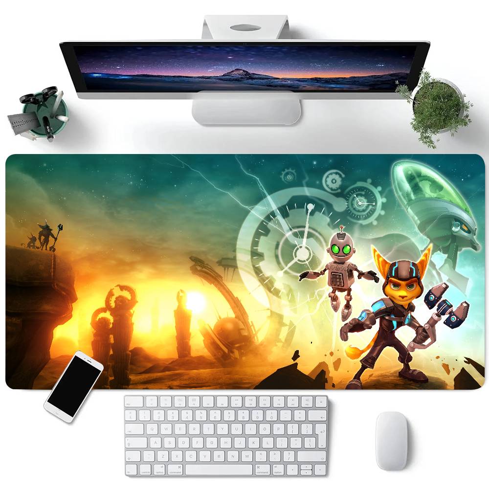 

Ratchet And Clank Rift Apart Mousepad Large Keyboard Desk Mat Gaming Mouse Pad LockEdge Non-slip Mat LE600x300x2mm