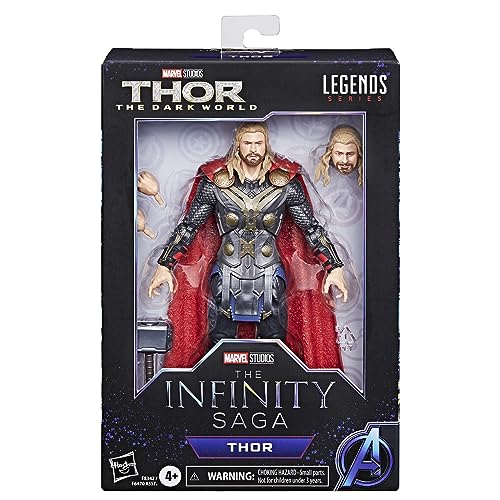 Hasbro Avengers Marvel Legends Series Infinity Saga Thor, Thor: The Dark World 6-inch Action Figure, Marvel Legends Action Figure F8342, Authentic