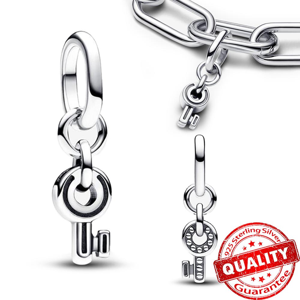 Classic Gold Wire Heart & Sparkling 925 Sterling copper Zircon Angel Dangle Charm For DIY Women Bracelet Pendant Accessories