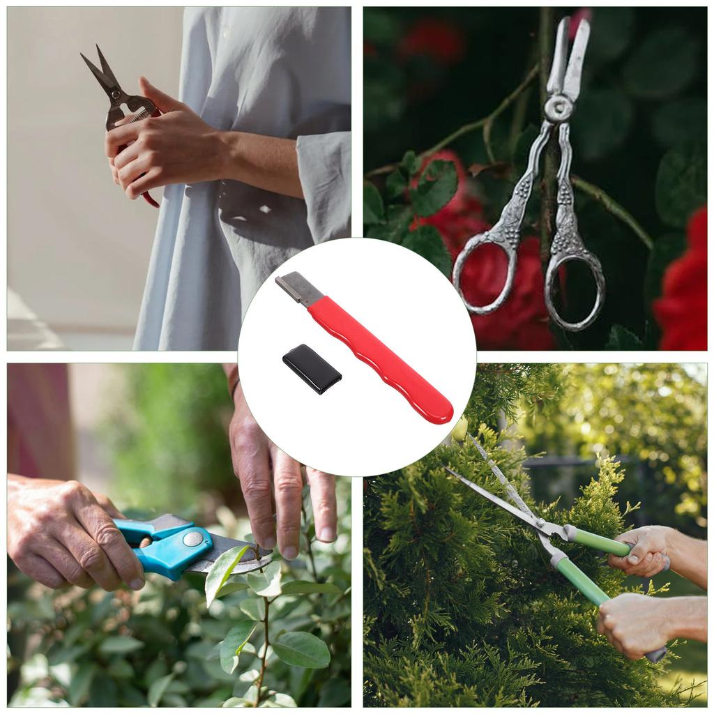 Outdoor Sharpening Stone Compact Handheld Tool Sharpener for Garden Scissors Hunting Blades Camping Sharpener Sharpening Kit