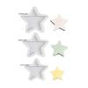 3 Pieces Sturdy Silicone Star Moulds Fashion Accessory for Artistics Christmas Creation and Plaster Crafting Supplies