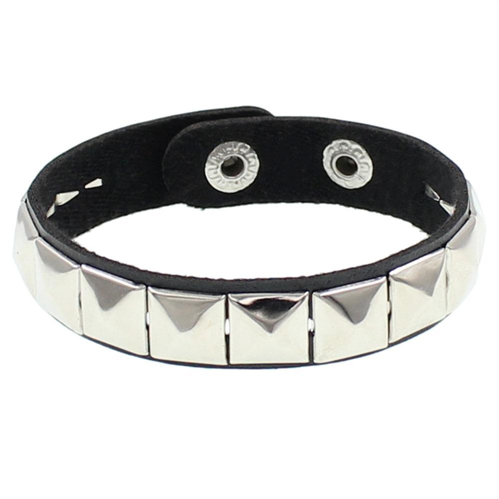 New Harajuku Round Gothic Skeleton Star Skull Punk Rivet Bracelet Retro Couple Bangle PU Leather Bracelet Jewelry Gift