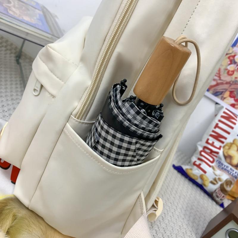 Легкий однотонный школьный рюкзак — фото 19