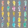 50 Seahorse Marine Life Creative Waterproof Stickers for Cups & Suitcases