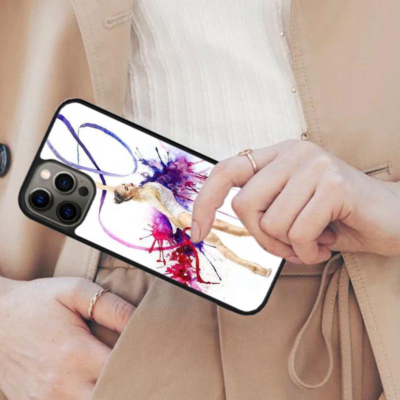 

Масляная живопись Гимнастика Магнитный Чехол для Телефона Для APPLE iPhone 17 Air 16 14 13 12 Pro Max 15 Plus Зарядка С Чехлом MagSafe iPhone 14