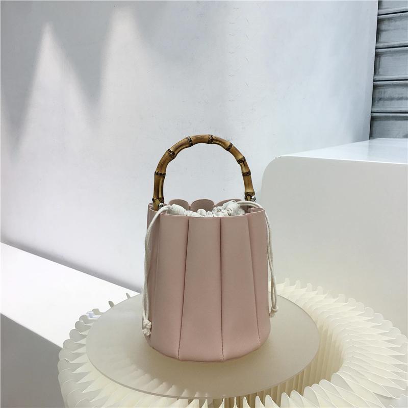 Geantă de mână din piele moale, din bambus, la modă, pentru femei, cu temperament nou, versatilă, plisată, crossbody, geantă de mână