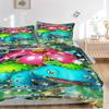 Venusaur'S Cosmic Bloom Print 3Pcs Bedding Set,Duvet Cover with 2 Bedro,Pillowcase Home Birthday Gift