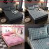 Elegant Multi-color Floral Fitted Sheet Set With Soft Breathable Fabric And Pillowcases