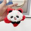 Soft Charming Plush Panda Sunflower Keychain Doll Colorful Bag Gifts Accessory