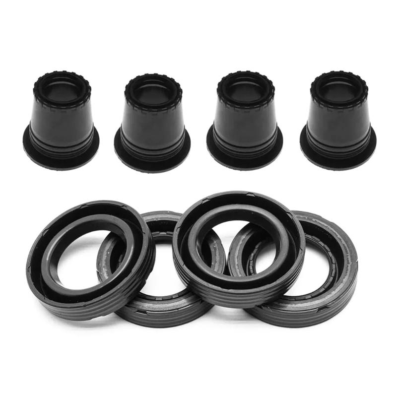 Pack Of 8 Cylindrical head cover Gasket Set Engine Seal Repair Kit Leak Proof Durability Plastic Construction For Vehicl 1