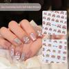 Chinese New Year 2025 Nail Stickers 5D Reliefs Cute Good Luck Lion Head Snake Baby Self Adhesive Nail Art Stickers Diy Decals