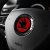 2025 Horká ABS Dekorace Odznak na volant auta Příslušenství Pro Skoda Superb Octavia Rapid Kodiaq Kamiq Karoq Fabia VRS