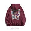 Oversized Anime Print Hooded Sweatshirt Unisex Streetwear Loose Fit Heavyweight Pullover Fall