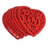 Wedding Wooden Hanging Hearts Red DIY Embellishment Slices Party Decoration Accessories for Room