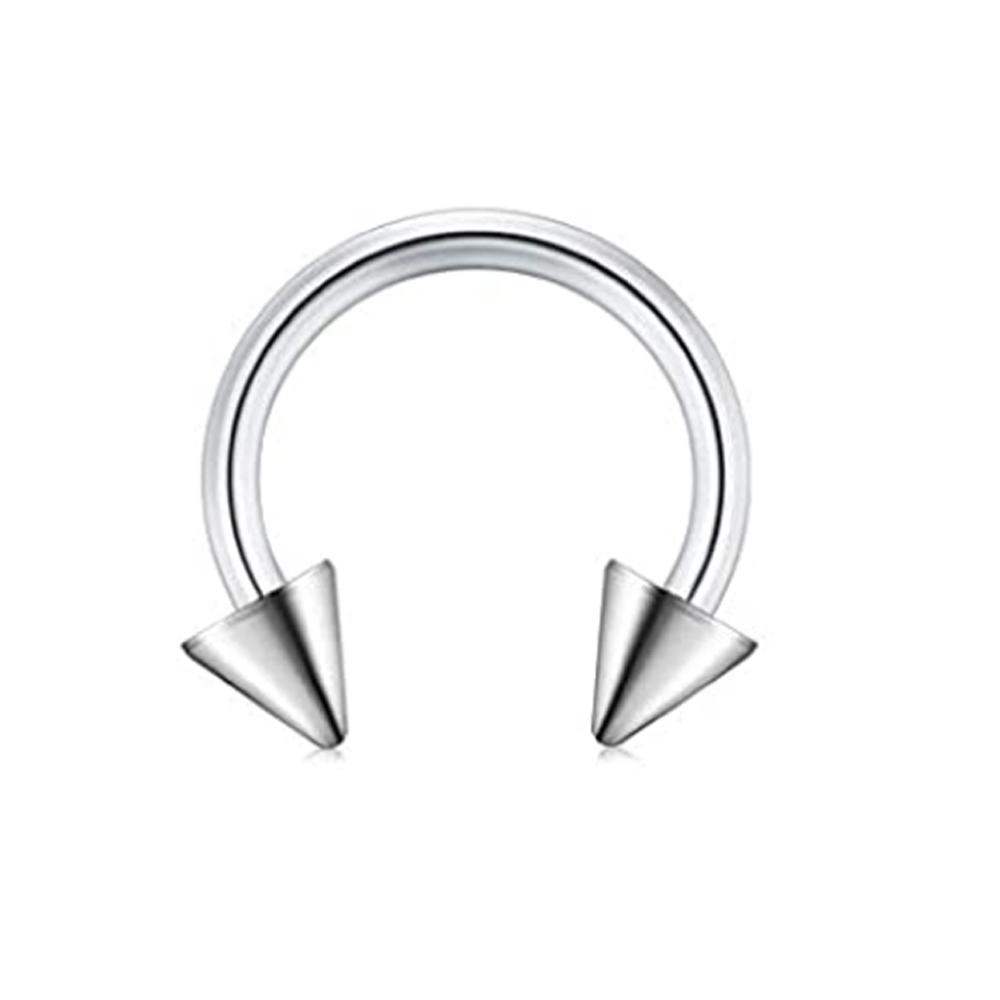 36PCS Horseshoe Barbell Surgical Steel Nose Septum Rings Hoop Daith Earring Eyebrow Tragus Vertical Lip Piercing Jewelry