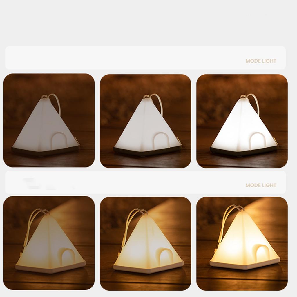 Creative tent night light rechargeable bedside lamp portable outdoor camping lighting atmosphere night light