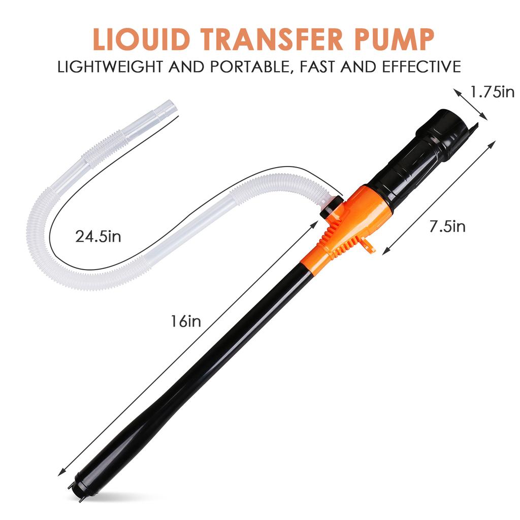 Electric Oil Pump Siphon Liquid Transfer Pump Handheld Pump Battery Operated Water Gas Tools Portable Car Siphon Petrol Fuel