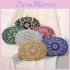 Pochette de soirée en PU avec ornements en diamant pour événements formels et sorties nocturnes