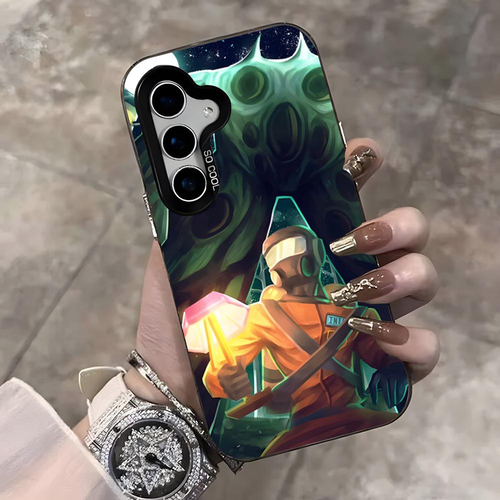 

Game L-Lethal C-Company Phone Case For Samsung S25 Ultra S23 S22 S21 S20 Ultra Plus S24 Fe A54 A55 Color Silver Cover Samsung S22 Ultra