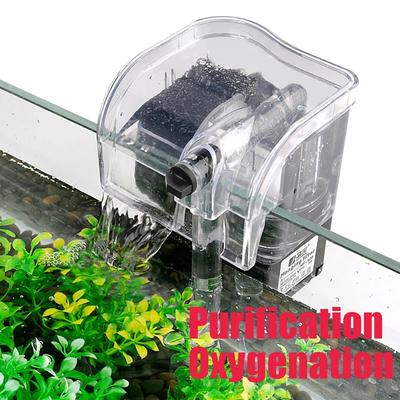 3-in-1 Aquarium Wasserfilter Wasserfall Externer Sauerstoffpumpen Filter Ausrüstung Für Aquarium Fischbecken