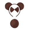 Tierkostüm Set Bär Cosplay Requisiten Stirnband Niedliche Kostüm Accessoires Party Zubehör Kostüm für Halloween Cosplay