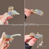 Korean Starfish & Shell Rhinestone Hair Clip